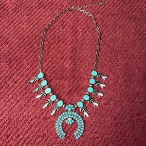 FAUX Turquoise naja Necklace - Women's Jewelry